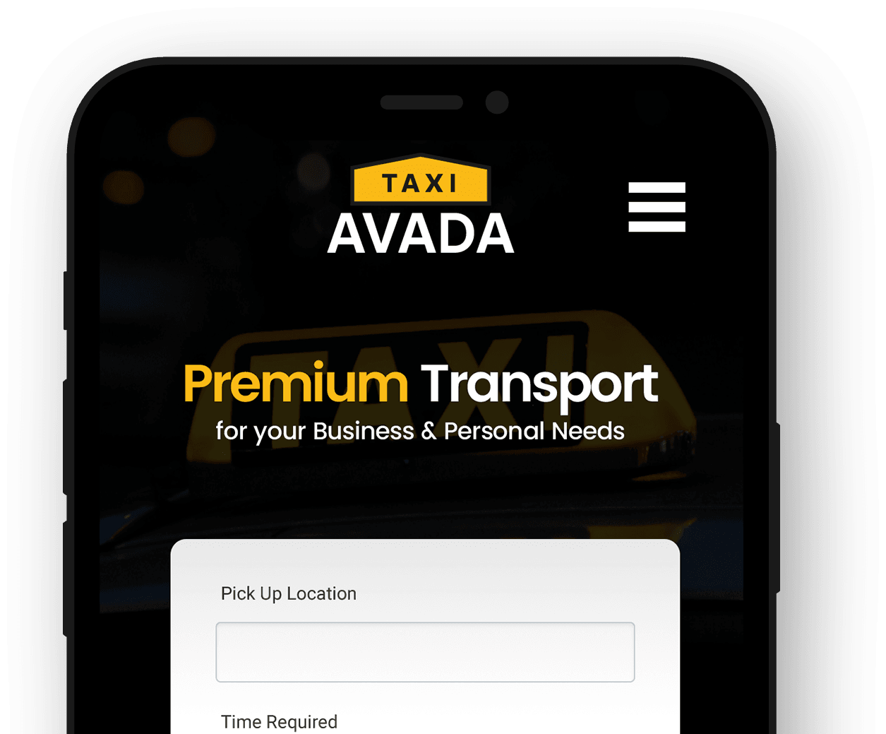 Avada Taxi App avada-taxi-app-mockup